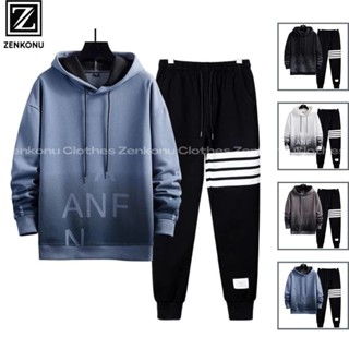  Bộ Đồ Áo Nỉ Nam Thu Đông Dài Tay Hoodie Loang Màu Quần Dài Kẻ Ngang Thời Trang Zenkonu TOP 283 + QUAN 102 