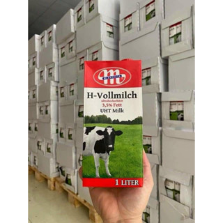 sữa tươi nguyên kem H-Mlekovita Ba Lan thùng 12 hộp 1L