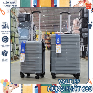 [CHÍNH HÃNG] VALI HÙNG PHÁT 680 NHỰA PP SIÊU BỀN SIZE 20/25 BẢO HÀNH 2 NĂM