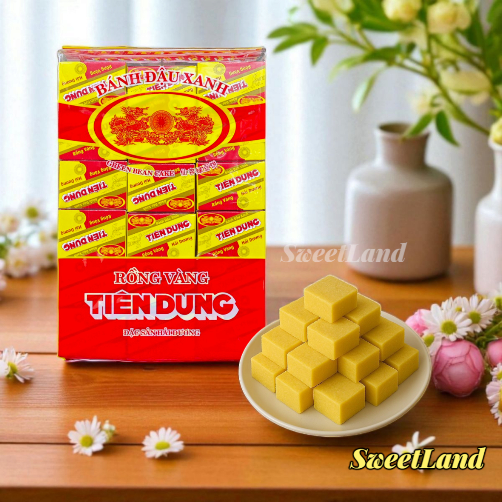 Bánh đậu xanh Rồng Vàng Tiên Dung đặc sản Hải Dương túi 430g