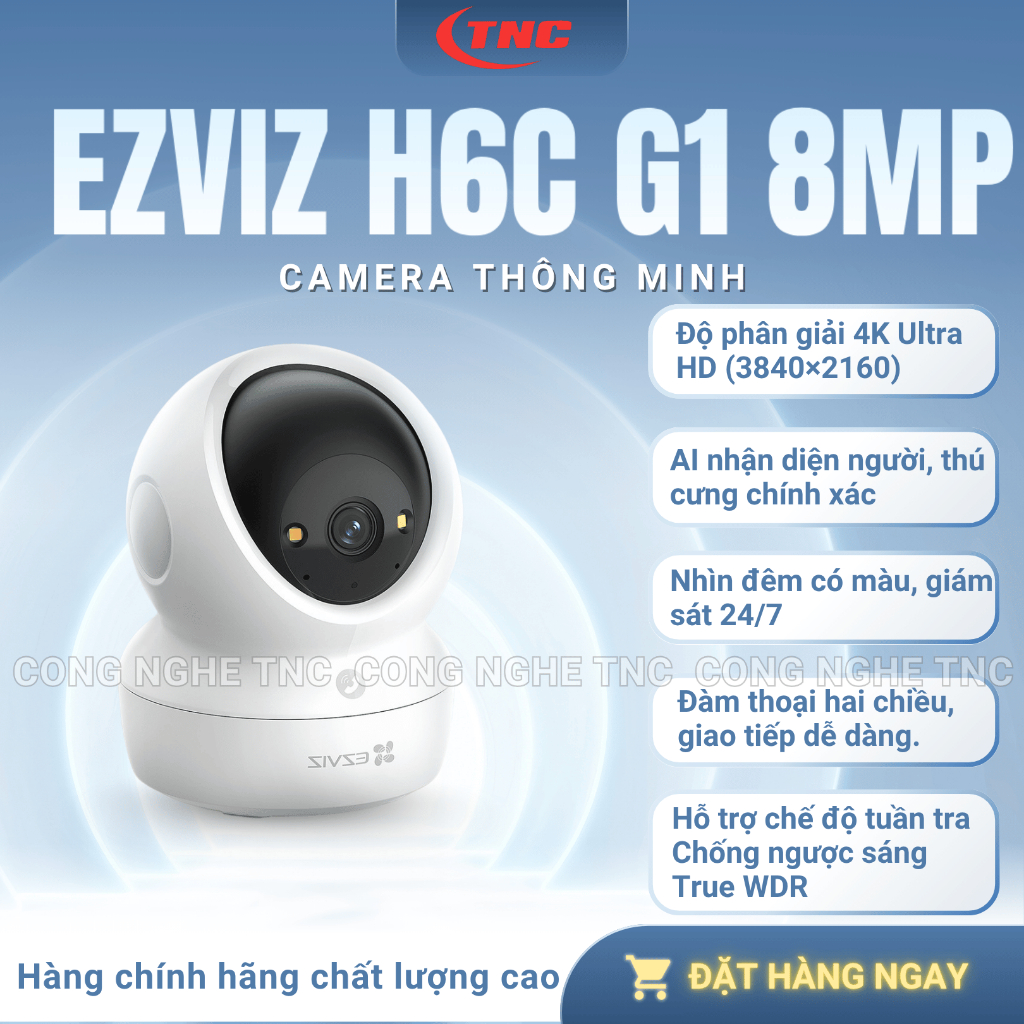 Camera trong nhà H6C G1 8MP độ phân giải 4K