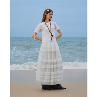 Muse Dress - Remmus | Đầm yếm lưới dài tầng bồng bềnh cho nữ (không bao gồm áo thun trắng)