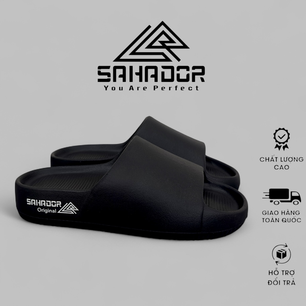Dép bánh mì quai ngang SAHADOR đúc nguyên khối Couple nam nữ, chống trượt đế êm Hot trend DC04