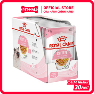 Hộp 12 gói 85G - Pate mèo Royal Canin Kitten Jelly Chính Hãng - Dạng Thạch Petmall