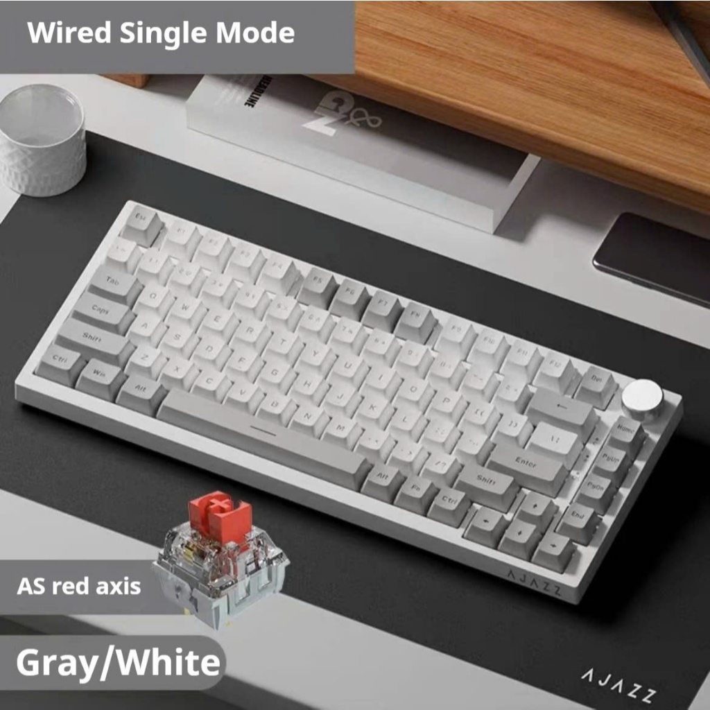 Bàn phím cơ Gaming Ajazz AK820- Layout 75%-Hot swap-Led RGB- Gasket Mounted-Mạch xuôi-Type C | BigBuy360 - bigbuy360.vn