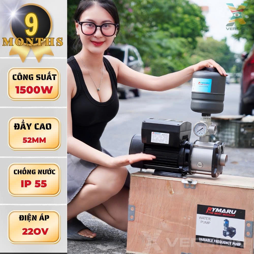 Máy bơm tăng áp biến tần RYMARU - RY-IVT1.5 - Xversion