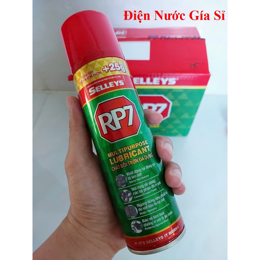 RP7 CHAI XỊT CHỐNG RỈ SÉT RP7 175g + TĂNG THÊM 25g CAO CẤP