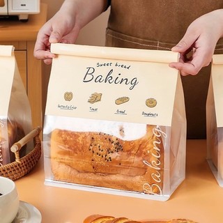 Túi Miệng Kẽm Size Đại Đựng Bánh Mỳ, Bánh Ngọt Set 50c