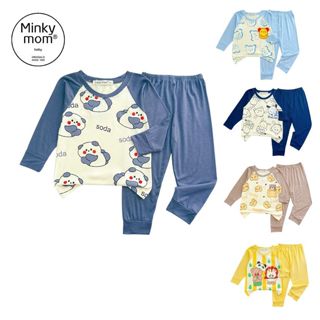 Bộ dài tay thun lạnh Minky Mom cho bé 7- 28 kg TD-IN134