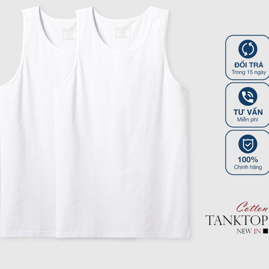 Áo ba lỗ nam lót trong Chất Cotton Siêu Mềm,Thấm Hút Mồ Hôi Cực Tốt MO2