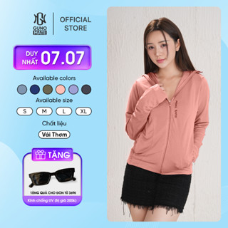  Áo Chống Nắng Nam Nữ 2 Lớp GUNO x THƠM Chống Tia UV Vải Thơm Thoáng Khí Dáng Ngắn Che Trán Vành Mũ Rời 24HANU99 NA122 