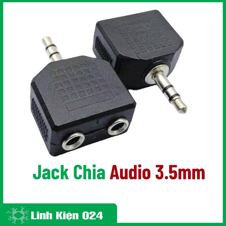 Jack Chia Audio 3.5mm 2 Cổng Ra