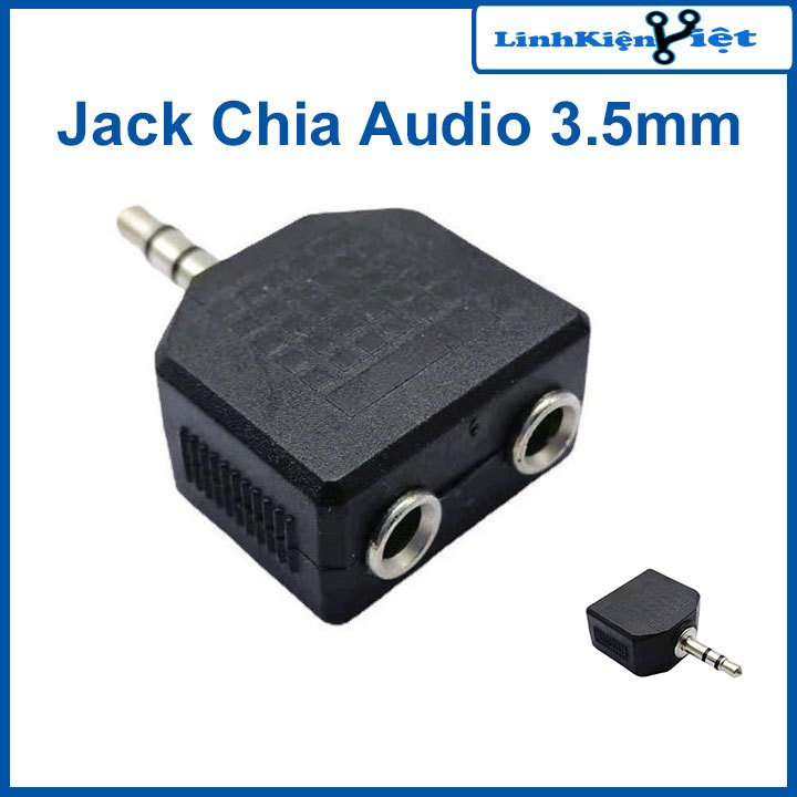 Jack Chia Audio 3.5mm 2 Cổng Ra
