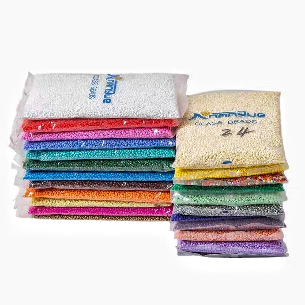 450g Hạt Cườm 2mm/3mm/4mm hạt thủy tinh Đính Kết Trang Trí Áo DIy Hamdmade