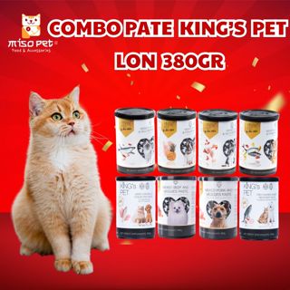   COMBO  Pate King’s Pet Cho Chó Mèo Lon 380g Đủ Vị Thơm Ngon Không Chất Bảo Quản Bổ Sung Vitamin 
