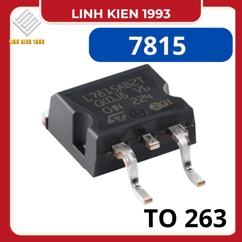 [ COMBO 2 CON ] IC nguồn ổn áp 7815 15V SMD chính hãng