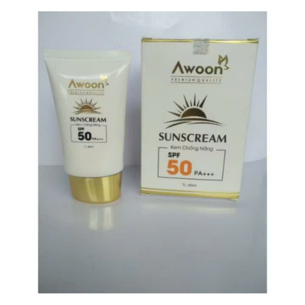 kem chống nắng trắng da ngừa nám awoon