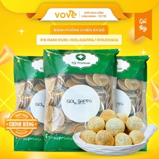  1 Kg Bánh phồng chiên Ấn Độ Pani Puri  Golgappa hình trái banh 