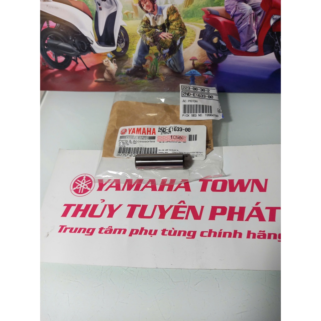 Ắc piston Exciter 150 zin chính hãng yamaha