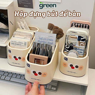 Hộp Đựng Bút Để Bàn Nhiều Ngăn Đựng Mỹ Phẩm, Son, Cọ Trang Điểm, Bút Viết, Đồ Dùng Học Tập