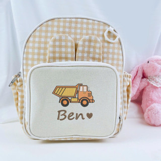  Balo Tai Thỏ Thêu Tên Cho Bé Mầm Non Balo Đi Học Phong Cách Hàn Quốc Túi Đi Học Mẫu Giáo tặng kèm tag dây 