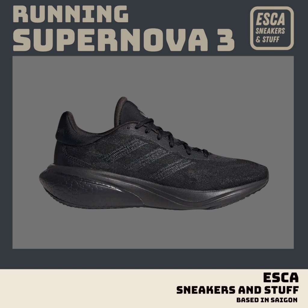 [CHÍNH HÃNG] GIÀY CHẠY BỘ SUPERNOVA 3 CORE BLACK BOOST - IE4364