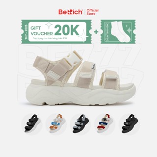 [TẶNG VỚ] Giày Sandal Berich Quai Ngang Nữ BE777 - Dép quai hậu đế cao 5cm