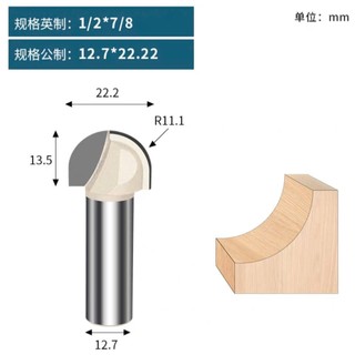 Mũi phay TIDEWAY đánh rãnh tròn cốt 12.7mm