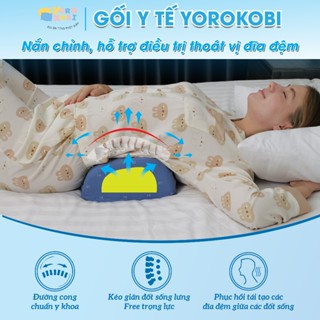 Gối kê lưng lõi cứng EPS nắn chỉnh thoát vị đĩa đệm và thoái hoá đôt sống lưng L4_L5- Gối Yorokobi