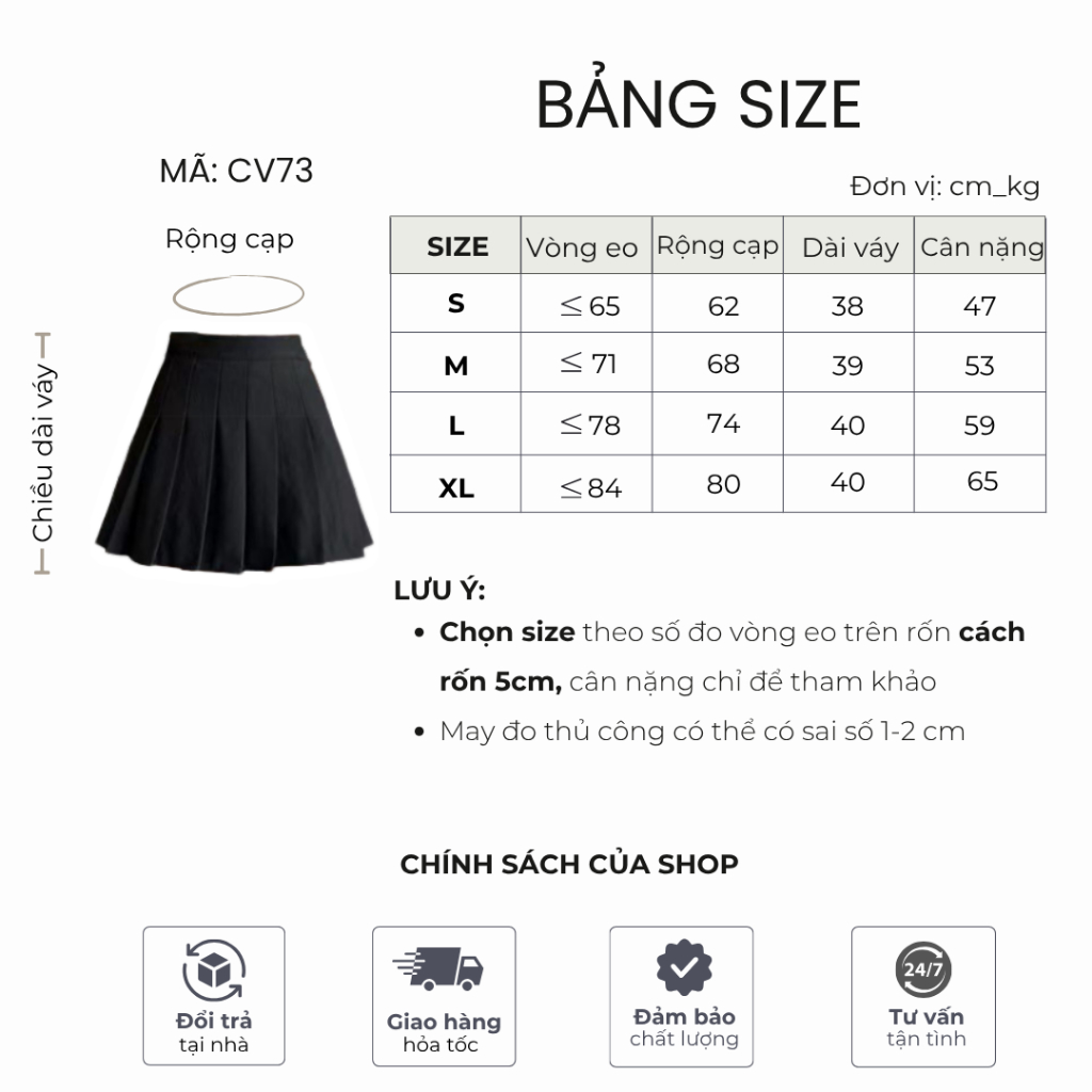 Chân váy tennis xếp ly ngắn Mely Fashion chữ A có túi cạp cao tôn dáng Umi cao cấp co giãn bigsize đen trắng CV73-01 | BigBuy360 - bigbuy360.vn