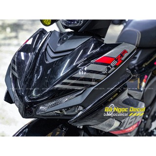 Tem rời đỏ dán xe EX155 Đen