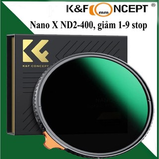 Kính lọc Filter K&Fconcept Nano-X ND2-400, giảm 1-9 stop