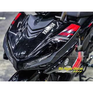 Tem rời đỏ dán xe EX155 Đen