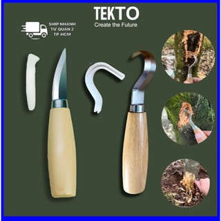 Dao gọt vỏ cây sầu riêng, dao cong, dao thẳng gọt tỉa cây bonsai-087