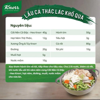 Súp nền heo knorr 1.5kg mẩu mới !(cốt nền heo cô đặc)