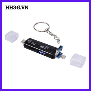 Đầu Đọc Thẻ Nhớ 5 In 1 Type-C/ TF/USB 2.0/USB/Micro USB – Hỗ Trợ Thẻ TF Cho Android, Laptop, PC