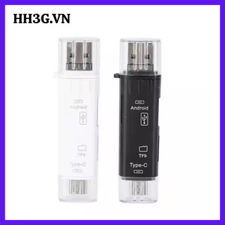 Đầu Đọc Thẻ Nhớ 5 In 1 Type-C/ TF/USB 2.0/USB/Micro USB – Hỗ Trợ Thẻ TF Cho Android, Laptop, PC