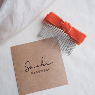 Handmade By Sachi Xước tóc nhung cam