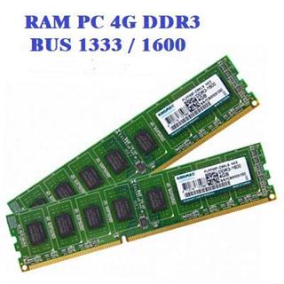 Ram máy tính để bàn PC 8GB 4GB DDR3 bus 1333 1600 nhiều hãng