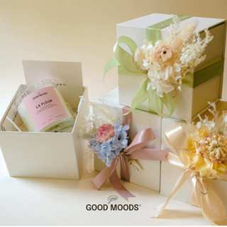  Set nến thơm Nắng Thu - Good moods set nến thơm quà tặng ý nghĩa kèm thiệp hoa khô và túi đi kèm - Size S 4,25oz 