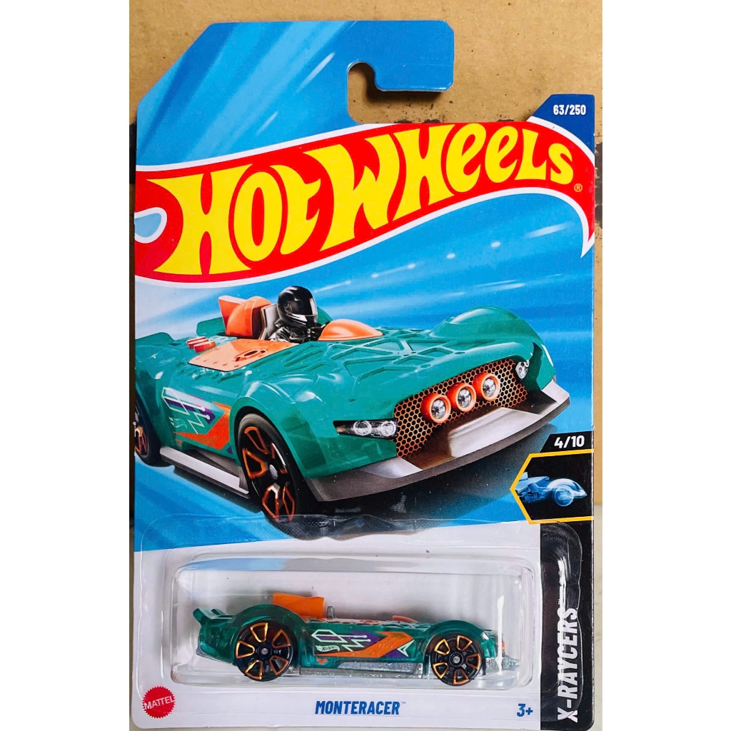 xe đồ chơi mô hình hotwheels basic 2025 case K+L: Monteracer
