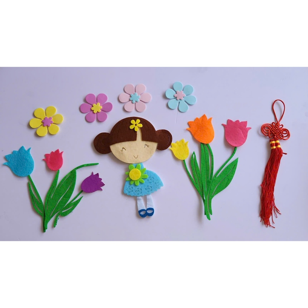 Bộ chi tiết trang trí II Trang trí nỉ II Trang trí bitis II Tự tạo nỉ II Tự tạo bitis II Mầm Non