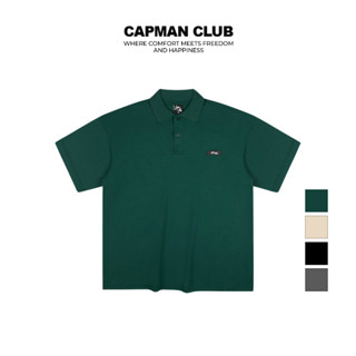 [T10 SALE 50%] Áo thun polo nam EROL phom rộng basic CAPMAN CLUB, trẻ trung thoải mái