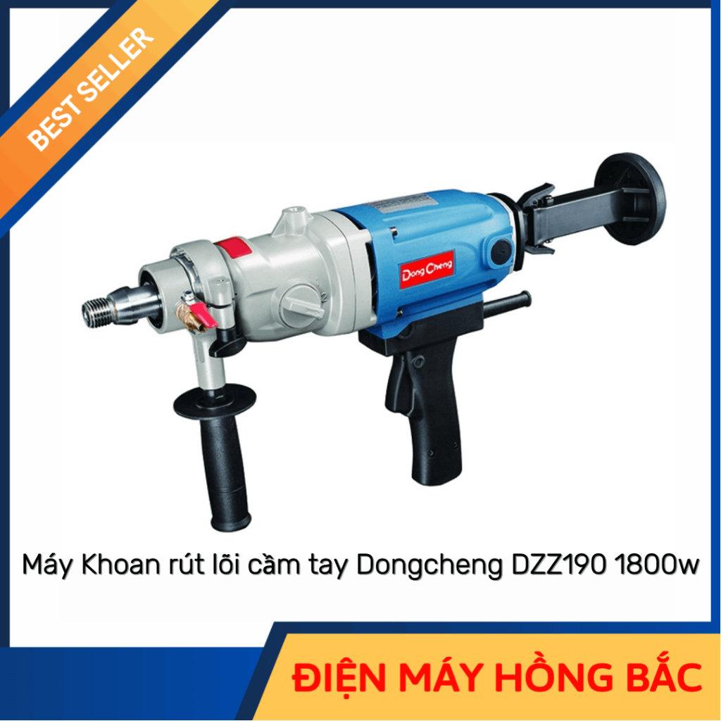 Máy khoan rút lõi cầm tay dongcheng DZZ190 1800w