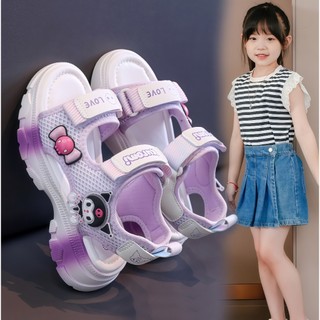  Dép quai hậu bé gái hình Kuromi Xăng đan học sinh đi học Dép sandal kuromi bé gái đế êm kiểu dáng thời trang SD178 