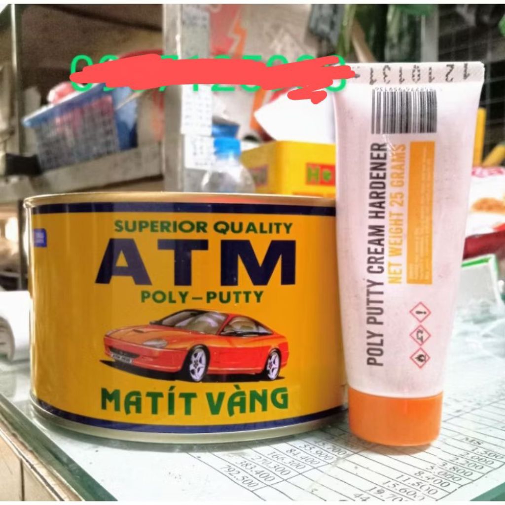 Bột bả Matit vàng, bột bả ô tô ATM