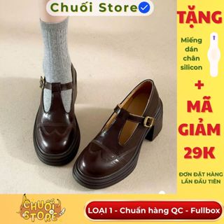 (BẢN XỊN CHUẨN QC) Giày oxford nữ LOẠI 1 mix hở quai gài da pu bóng sang chảnh style thanh lịch đi học đi chơi xinh