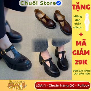   BẢN XỊN CHUẨN QC  Giày oxford nữ LOẠI 1mũi tròn gót dày chất da pu cao cấp mang nhẹ nhàng thoải mái dễ mix đồ xinh 