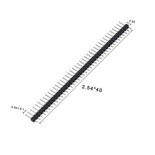 Combo 10 Jump Đực Đơn 1x40P 2.54 - 1 Thanh