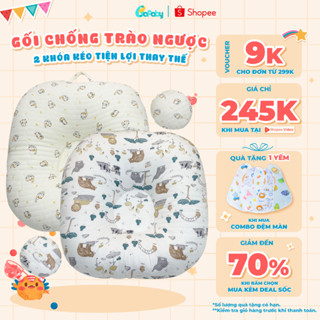  Gối Chống Trào Ngược Cho Bé Cao Cấp Thiết Kế 2 Khóa Kéo Thông Minh Bafaby Kids 245 